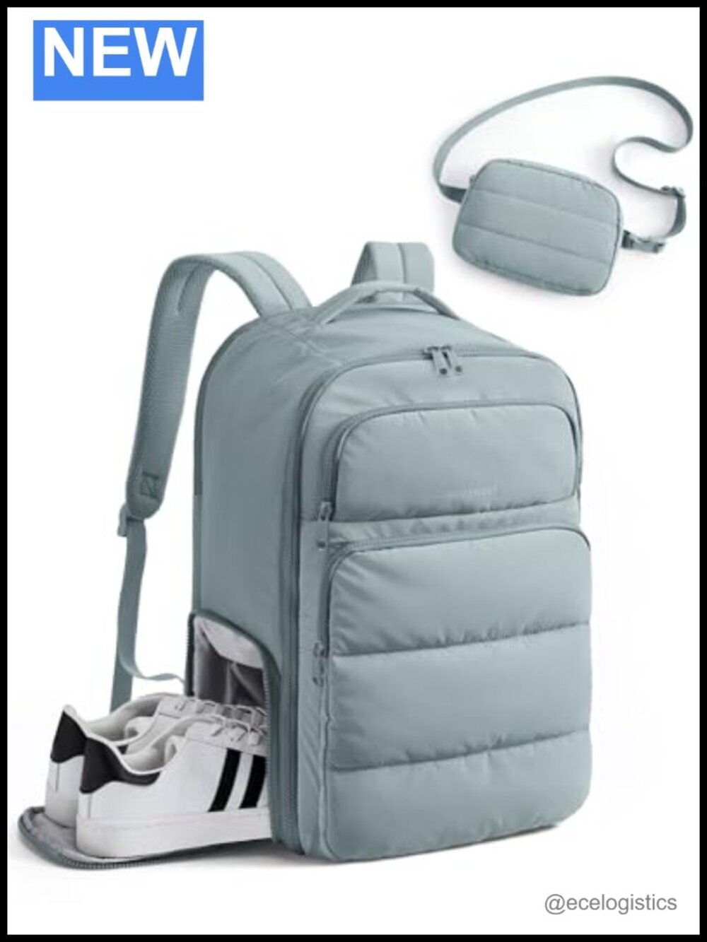 35L Travel Backpack 17.3" Carry-On Personal Item Flight Approved 180° Opening